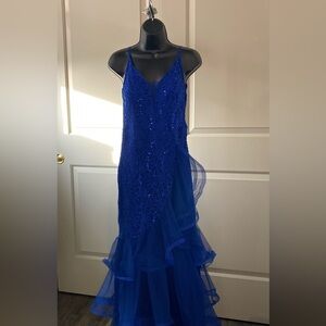 Stunning Blue Sequin Gown